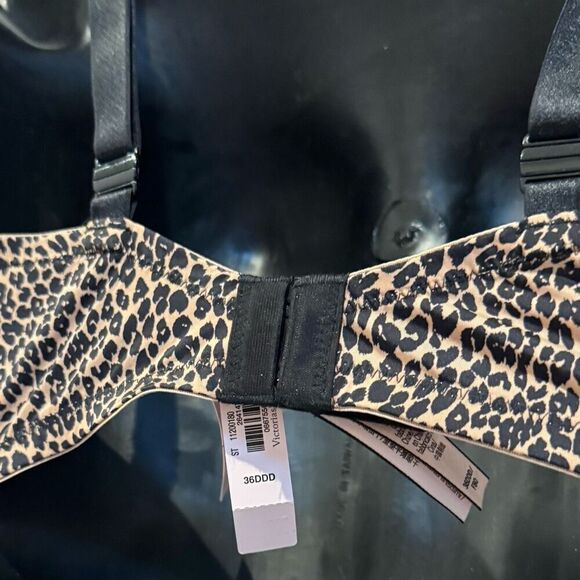 NWT Victoria’s Secret seamless smooth animal print padded push-up bra 36DDD - Picture 2 of 5